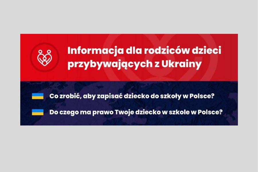 Ważne! Informacje dla rodziców dzieci przybywających z Ukrainy